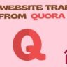 website traffic from Qura